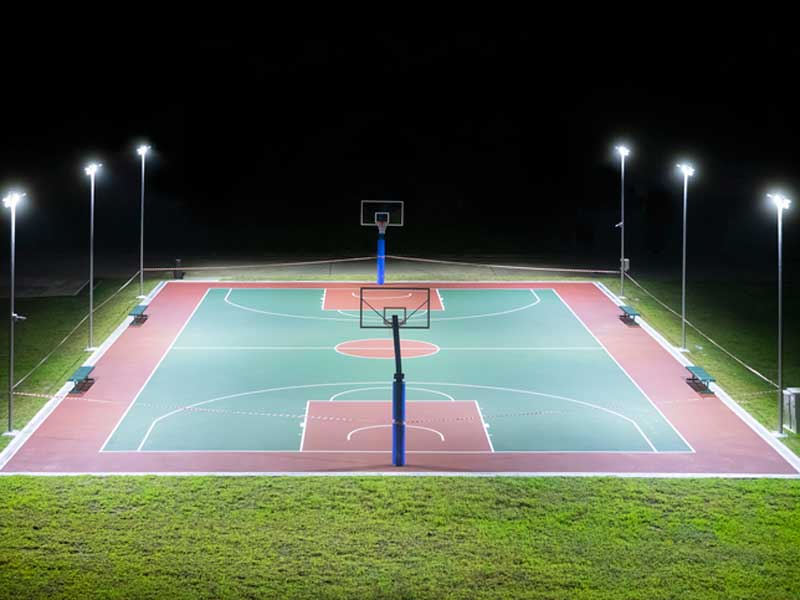 室外篮球场灯具的照明效果要求是什么？
